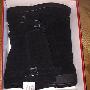 NWT and box Coach Thelma black boots